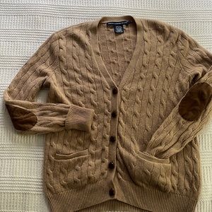 Vintage Ralph Lauren Sport cardigan size: large (fit: medium) in tan